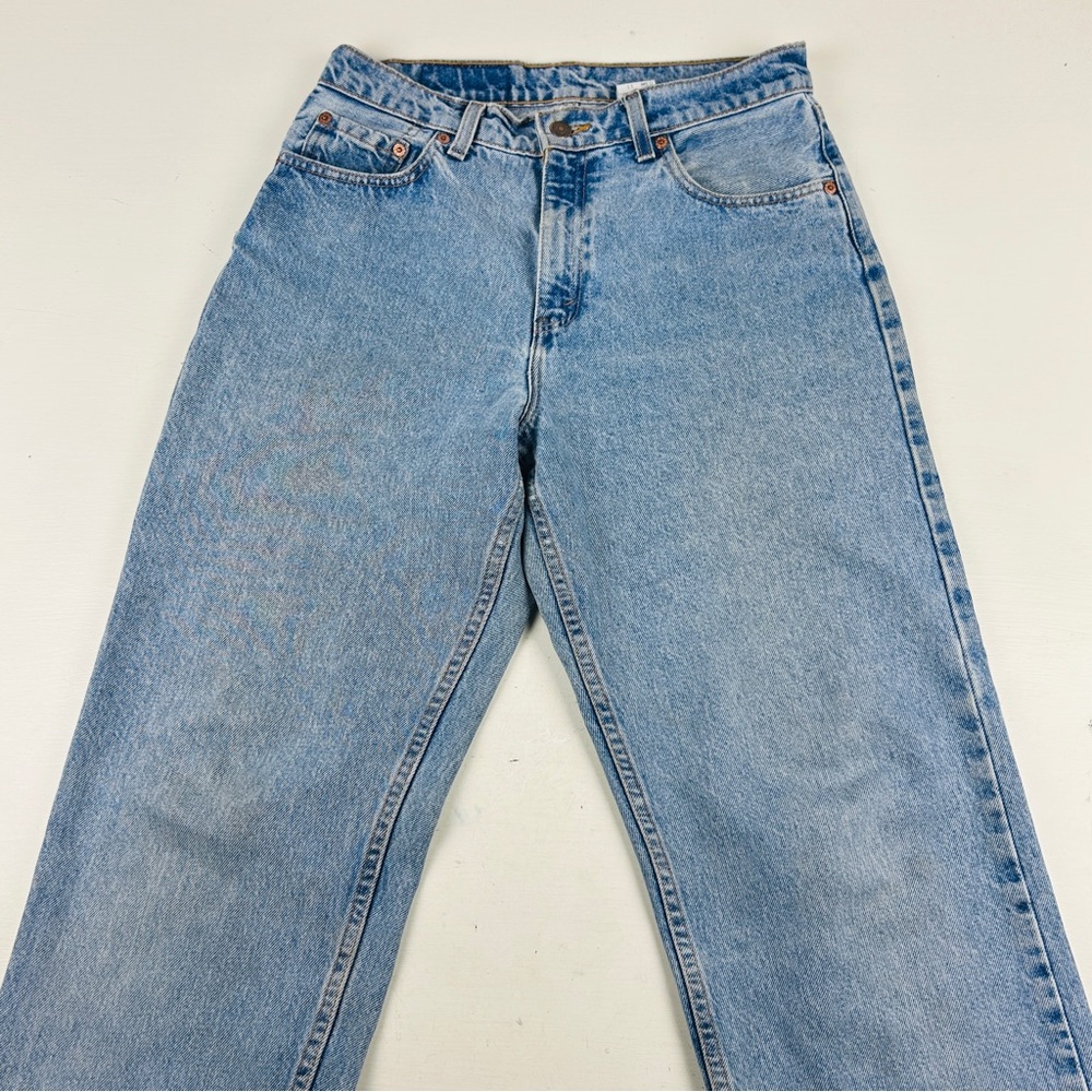 VTG Levis Jeans Womens 11 X 28 Blue 560 Relaxed Straight Leg 90s High Rise Denim - Picture 2 of 8